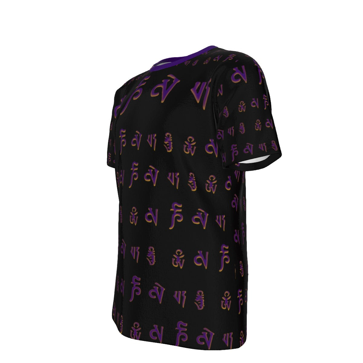 FengShui Purple BG - O-Neck T-Shirt