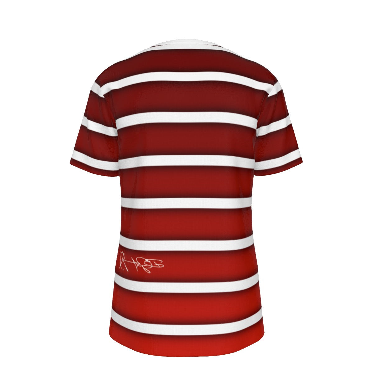 Striped Red & White - O-Neck T-Shirt