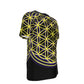 Flower Of Life Yellow/BLK - O-Neck T-Shirt