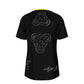 CROP CIRCLE Yellow and Black - O-Neck T-Shirt