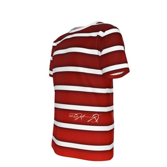 Striped Red & White - O-Neck T-Shirt
