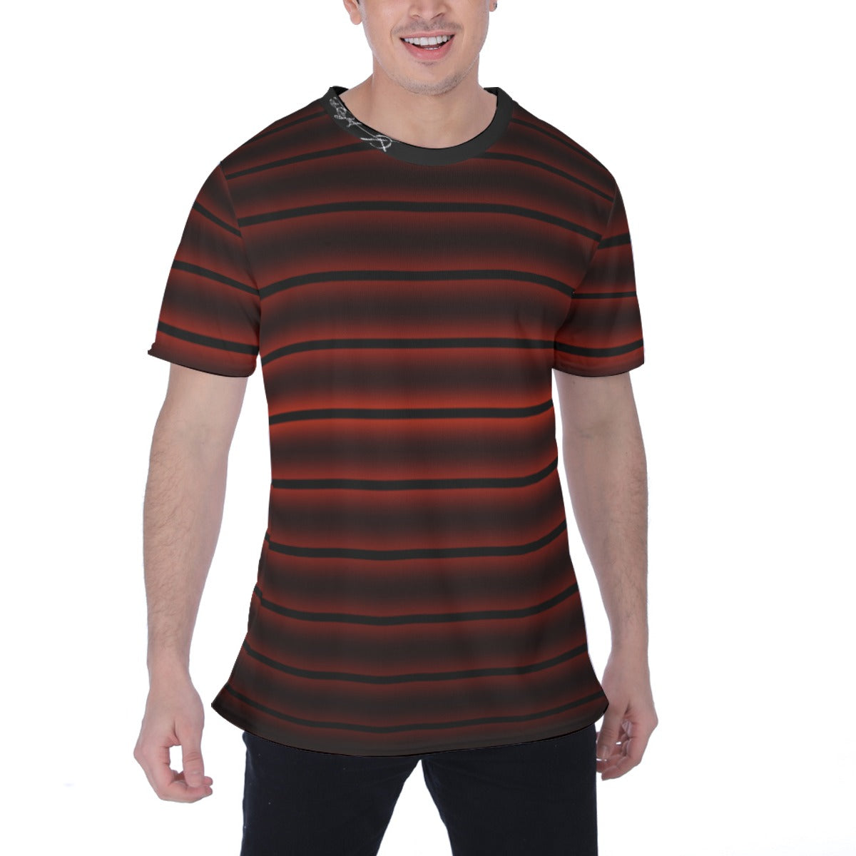 Striped Red and Black T-Shirt - |160GMS KPO02