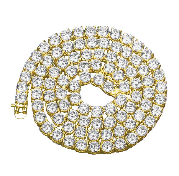 3MM TENNIS CHAIN AAA CZ  925 SILVER by SPARKLE