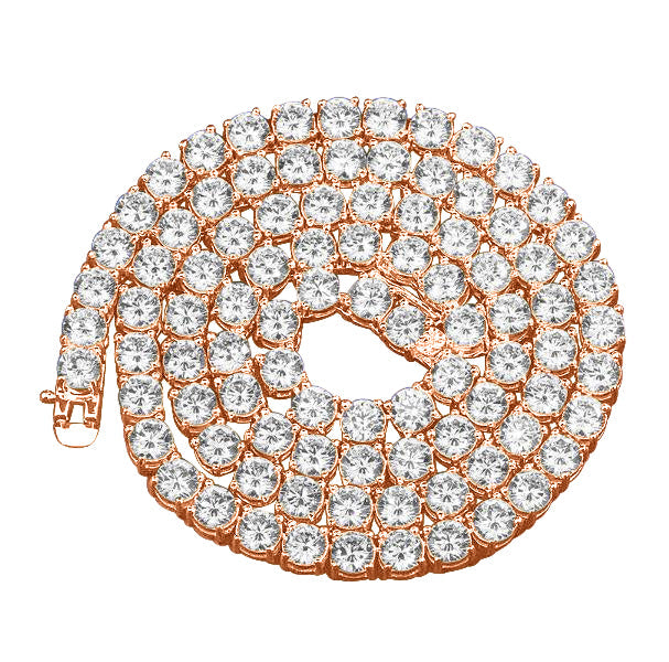 4MM TENNIS CHAIN AAA CZ  925 SILVER by SPARKLE
