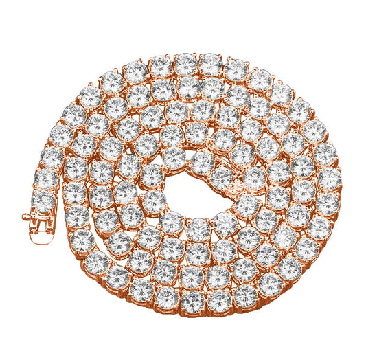 4MM TENNIS CHAIN AAA CZ  925 SILVER by SPARKLE