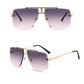 Fashion Frameless Driving Glasses with Summer Gradient