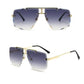 Fashion Frameless Driving Glasses with Summer Gradient