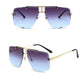 Fashion Frameless Driving Glasses with Summer Gradient