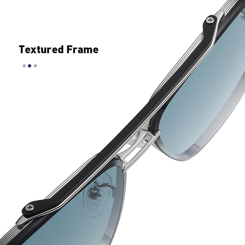 New Gradient Sunglasses Big Metal Frame