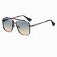New Gradient Sunglasses Big Metal Frame