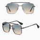 New Gradient Sunglasses Big Metal Frame
