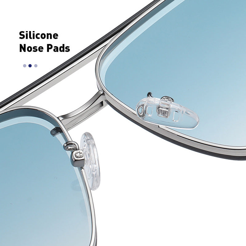 New Gradient Sunglasses Big Metal Frame