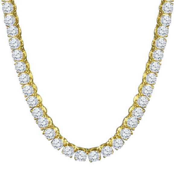 3MM TENNIS CHAIN AAA CZ  925 SILVER by SPARKLE