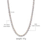 6MM SQUARE TENNIS CHAIN .. SHOWY