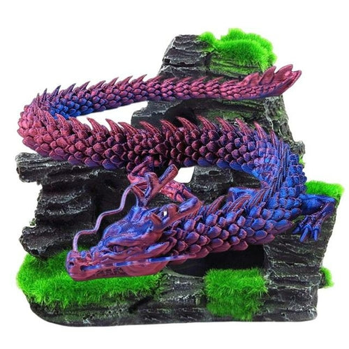 3D Printed Articulated Chinese Dragon Flexible Realistic Made Ornament