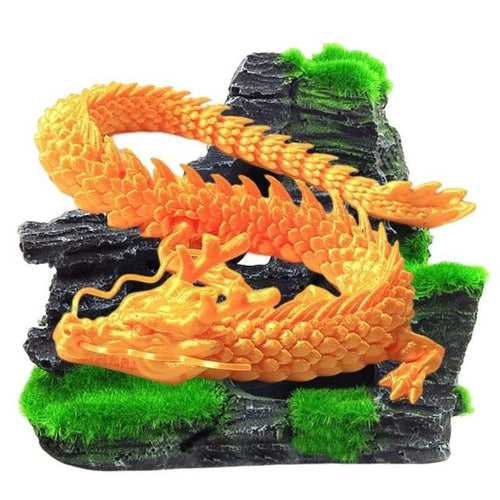 3D Printed Articulated Chinese Dragon Flexible Realistic Made Ornament
