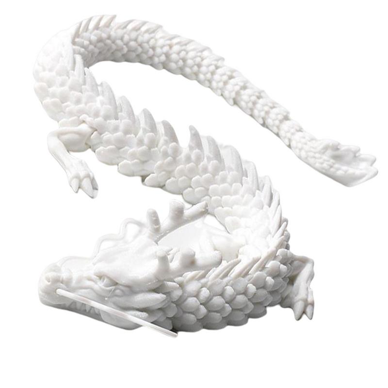 3D Printed Articulated Chinese Dragon Flexible Realistic Made Ornament