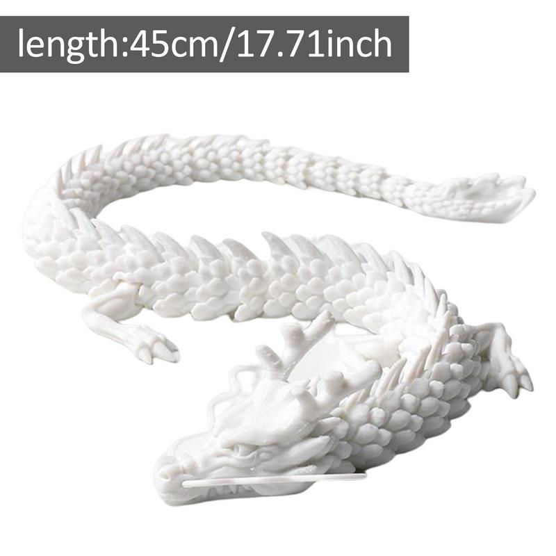 3D Printed Articulated Chinese Dragon Flexible Realistic Made Ornament