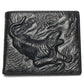 3d Tiger Pattern Purse Genuine Leather Wallet Men Male Real Vintage