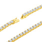 3MM TENNIS CHAIN AAA CZ  925 SILVER by SPARKLE