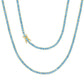 3MM TENNIS CHAIN Turquoise