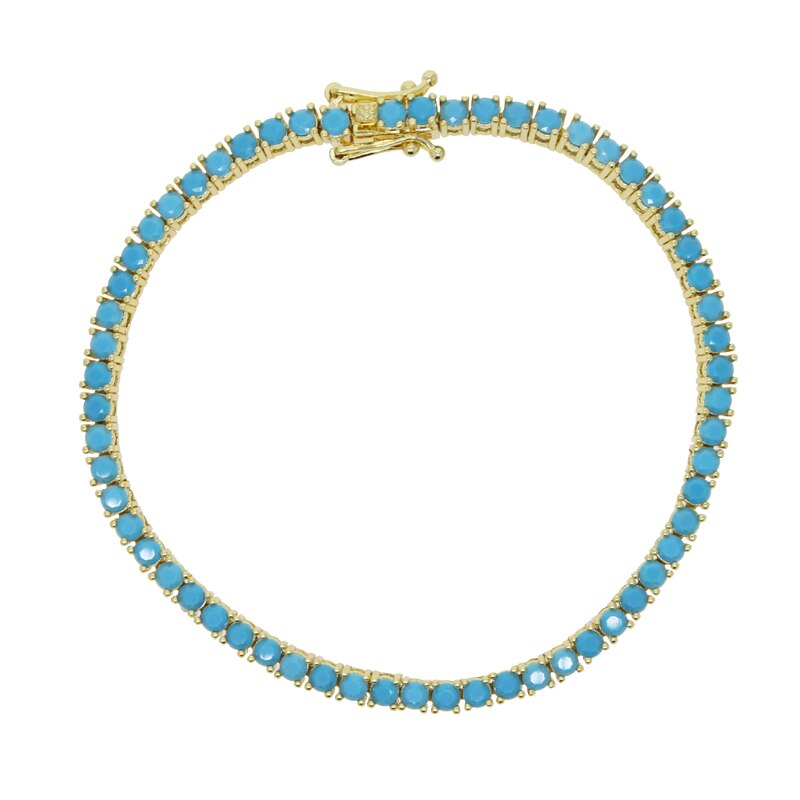 3MM TENNIS CHAIN Turquoise
