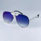 Luxury Metal Big Bee Pilot Sunglasses Gradient Lenses Uv400