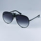 Luxury Metal Big Bee Pilot Sunglasses Gradient Lenses Uv400