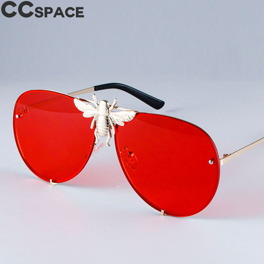 Luxury Metal Big Bee Pilot Sunglasses Gradient Lenses Uv400