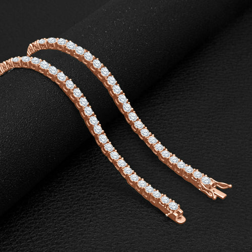 4MM TENNIS CHAIN AAA CZ  925 SILVER by SPARKLE