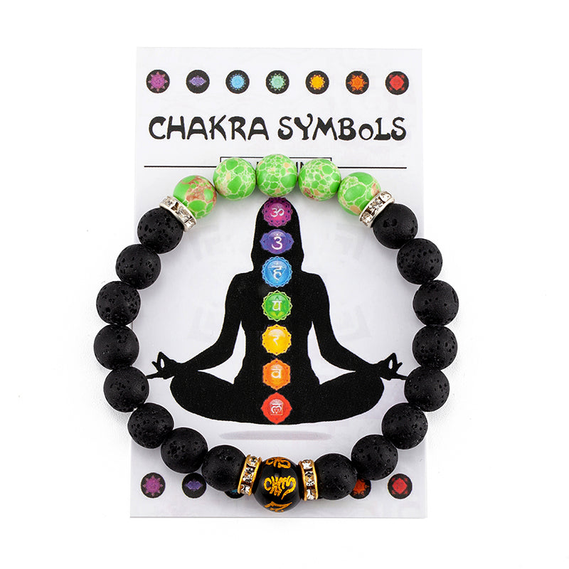 7 Chakra Bracelet With Meaning Cardfor Men Women Natural Crystal