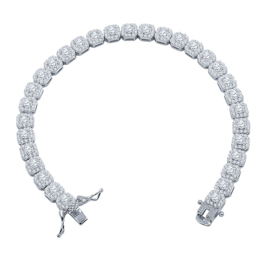 6MM PAVED TENNIS BRACELET AAA CZ 925 SILVER the ICECUBE
