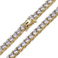 4MM TENNIS CHAIN AAA CZ 925 SILVER by SPARKLE