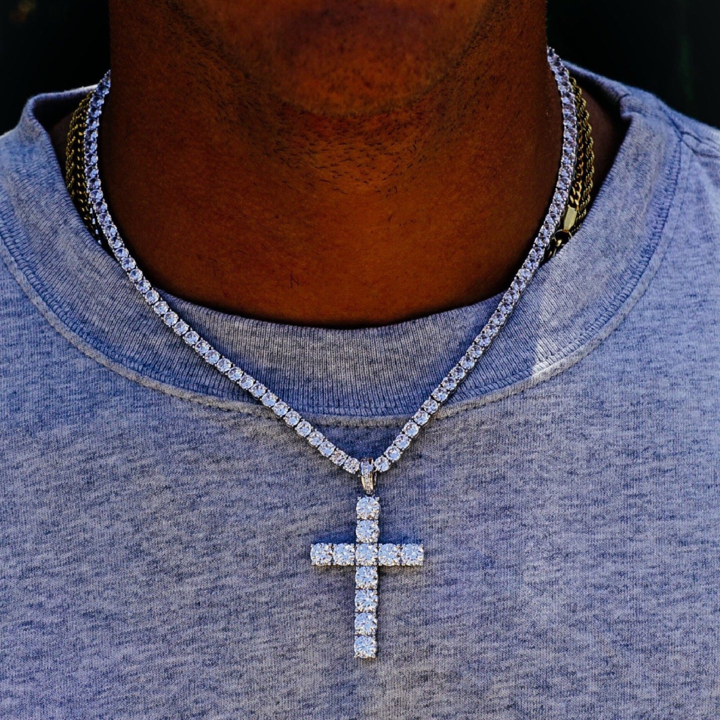 3MM TENNIS CHAIN AAA CZ  925 SILVER by SPARKLE