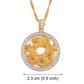 Anniyo Cubic Zirconia Charm Dragon Pendant Necklaces for Women Girls