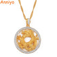 Anniyo Cubic Zirconia Charm Dragon Pendant Necklaces for Women Girls