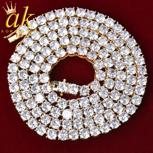 3/4/5/6MM TENNIS CHAIN AA CZ by AOKAISHEN