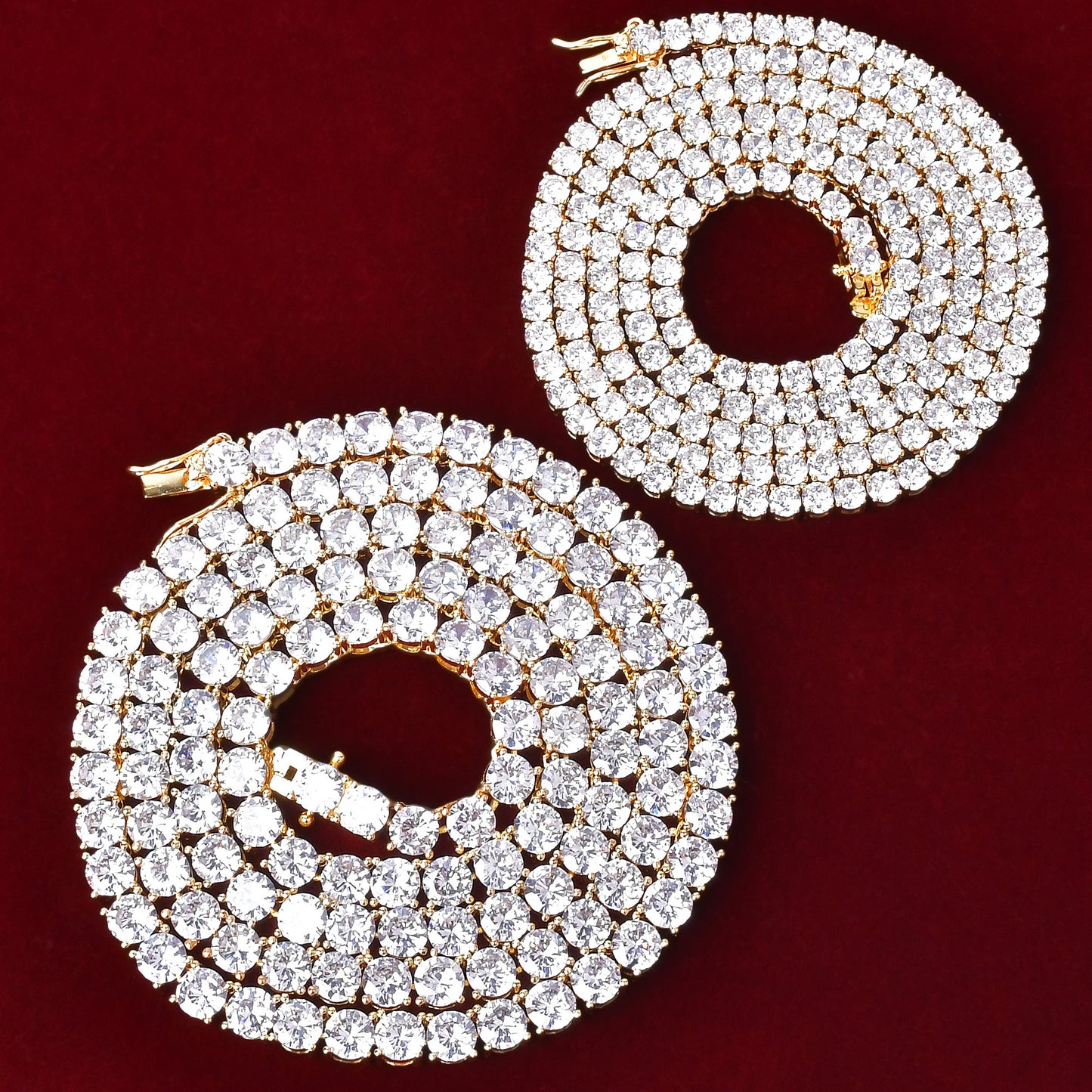 3/4/5/6MM TENNIS CHAIN AA CZ by AOKAISHEN