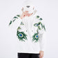 Autumn and Winter Heavy Industry Embroidery Peacock Hoodie Men's