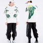 Autumn and Winter Heavy Industry Embroidery Peacock Hoodie Men's