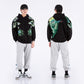 Autumn and Winter Heavy Industry Embroidery Peacock Hoodie Men's