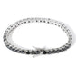 4MM TENNIS BRACELET Vivid Black Stones  AAA CZ