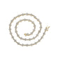 3.0 CUBIC TENNIS CHAIN BRASS by TRENDY