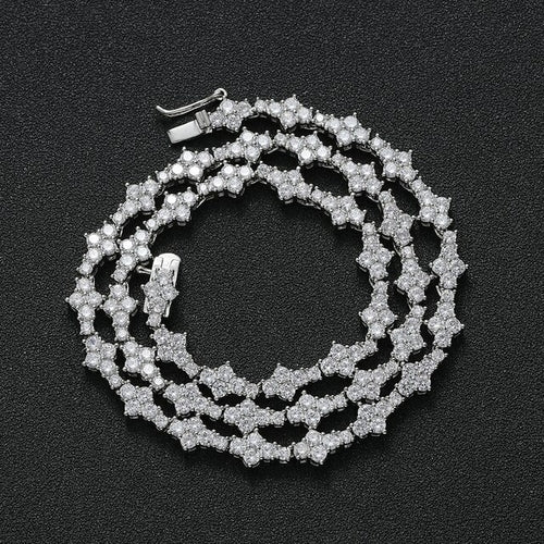 3.0 CUBIC TENNIS CHAIN BRASS by TRENDY