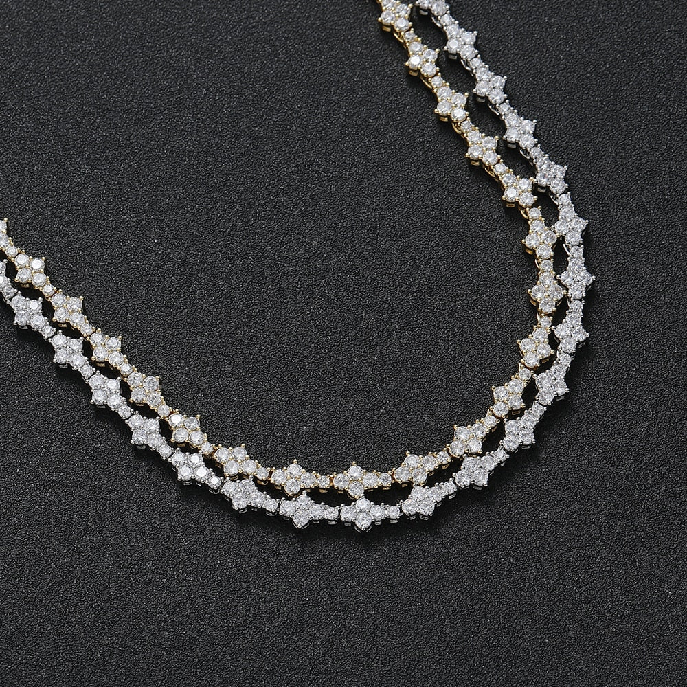 3.0 CUBIC TENNIS CHAIN BRASS by TRENDY