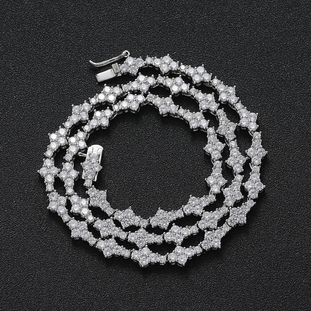 3.0 CUBIC TENNIS CHAIN BRASS by TRENDY