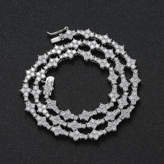 3.0 CUBIC TENNIS CHAIN BRASS by TRENDY