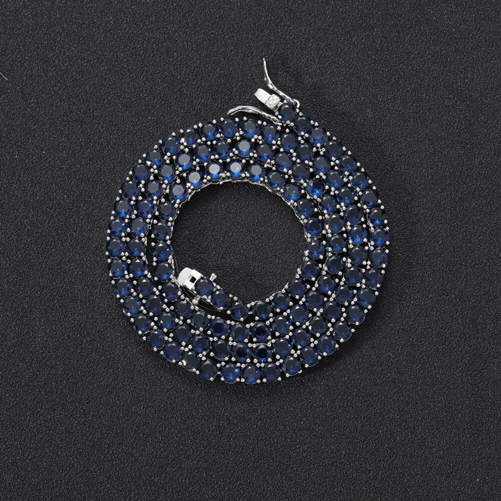 4MM TENNIS BRACLET Dark Blue stones