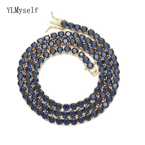4MM TENNIS BRACLET Dark Blue stones
