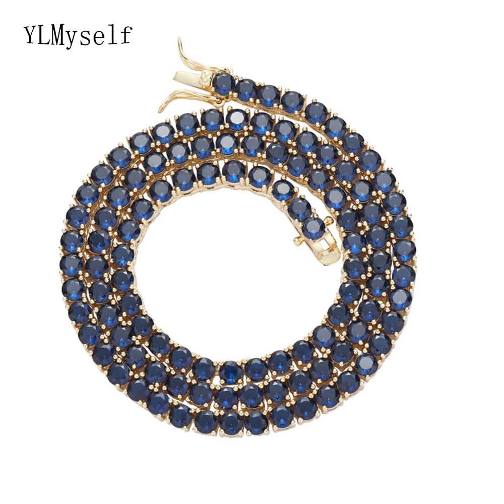 4MM TENNIS BRACLET Dark Blue stones